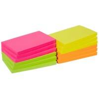 Office Depot Sticky Notes 127 x 76 mm Assorted Neon 12 Pads of 100 Sheets