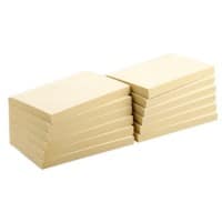 Office Depot Recycled Sticky Notes 127 x 76 mm Yellow 12 Pads of 100 Sheets