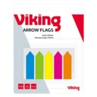 Viking Index Flags Arrows 12 x 45 mm Assorted Plain Not perforated Special format 25 x 5 Pack