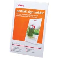 Viking Obliquely Sign Holder A4 1 21.1 (W) x 6.7 (D) x 29.5 (H) cm Transparent