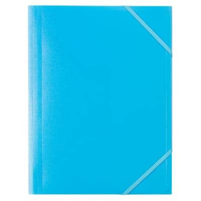 Viking 3 Flap Folder A4 Blue Polypropylene 24.5 x 32 cm Pack of 5