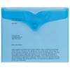 Office Depot Document Wallets A5 Transparent Blue Polypropylene 18 x 22 cm Pack of 5