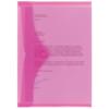 Office Depot Document Wallets A4 Transparent Pink Polypropylene 23.5 x 33.5 cm Pack of 5