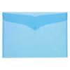 Office Depot Document Wallets A3 Transparent Blue Polypropylene 32 x 45.6 cm Pack of 5