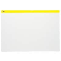 Viking Zip Lock Bags Zip Bag A3 Zip PP (Polypropylene) Landscape 42 (W) x 45 (D) x 29.7 (H) cm Yellow Pack of 5