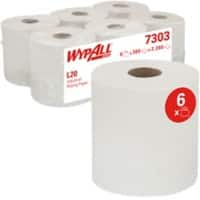 WYPALL Wiping Paper L20 2 Ply 336 Sheets Pack of 6