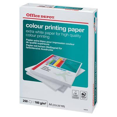 Office Depot Printer Paper A4 160 gsm White 250 Sheets | Viking Direct IE