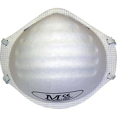 JSP Face Mask Martcare Polypropylene, Steel, Polyisoprene, Polyurethane White Pack of 20