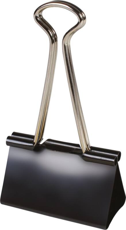 Viking Foldback Clips 25mm Black Pack of 12