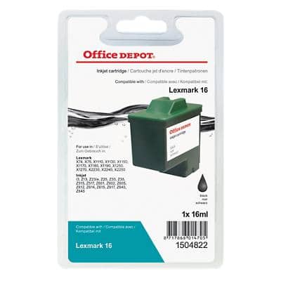 Office Depot Compatible Lexmark 16 Ink Cartridge Black