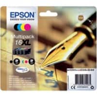 Epson 16XL Original Ink Cartridge C13T16364012 Black& 3 Colours Multipack Pack of 4