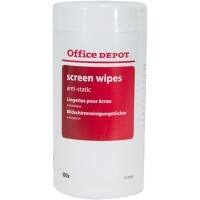 Office Depot Screen Wipes White 13.8 x 16.4 cm Pack of 100