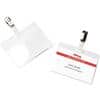 Office Depot Standard Name Badge with Clip Landscape 90 x 60 mm Pack of 25