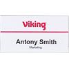 Viking Standard Name Badge with Combi Clip Landscape 75 x 40 mm Pack of 50