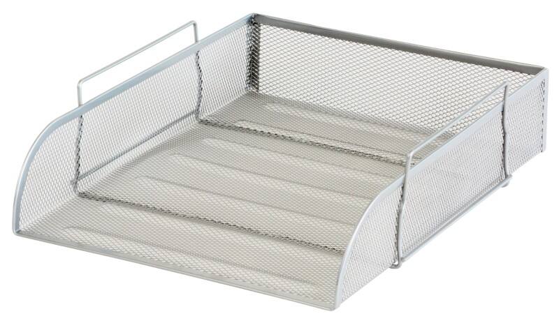 Viking Letter Tray Silver Wire Mesh 25.5 x 33.5 x 7 cm