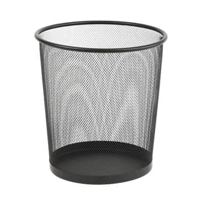 Viking Waste Bin Black 15 L Wire Mesh 26 x 27 x 28 cm