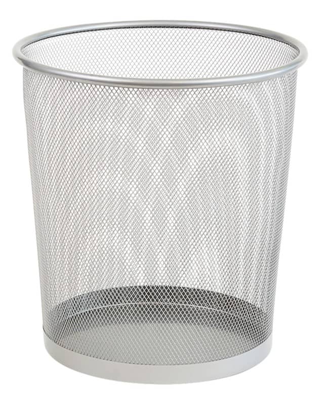 Viking Waste Bin 15 L Silver Metal