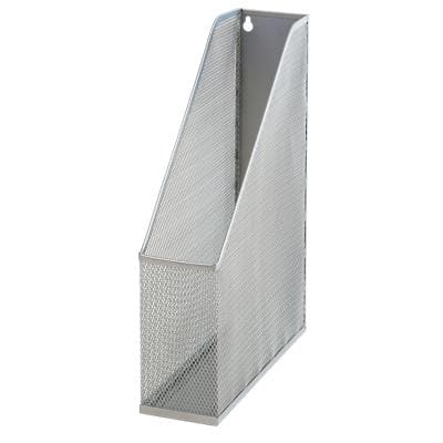 Viking Magazine File Silver Wire Mesh 7.5 x 25.3 x 31.5 cm