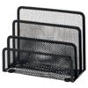 Office Depot Letter Sorter Wire Mesh Black 8.3 x 17.5 x 13.5 cm