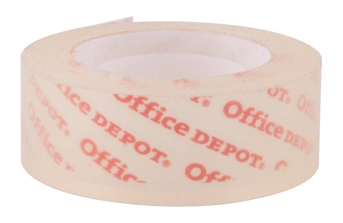 Office Depot Office Tape Small Core 19mm x 33m Crystal Clear