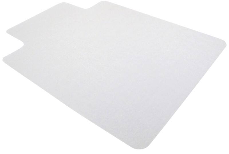 Viking Realspace Standard Chair Mat Polycarbonate Rectangular with Lip Transparent 120 x 90 cm Hard Floor