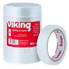 Viking Adhesive tape Transparent 24 mm (W) x 66 m (L) Large Core Polypropylene 6 Rolls