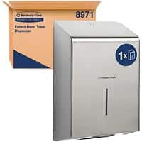 Kimberly-Clark Professional Hand Towel Dispenser 8971 Stainless Steel Silver 23.7 x 11.8 x 34.9 cm