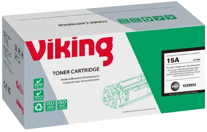Viking 15A Compatible HP Toner Cartridge C7115a Black