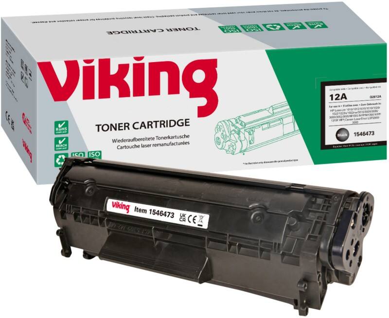 Viking 12A Compatible HP Toner Cartridge Q2612A Black