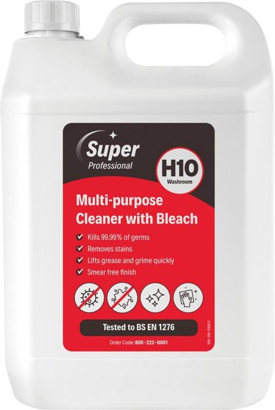 Super Professional Products H10 Multi-Purpose Cleaner with Bleach 5L