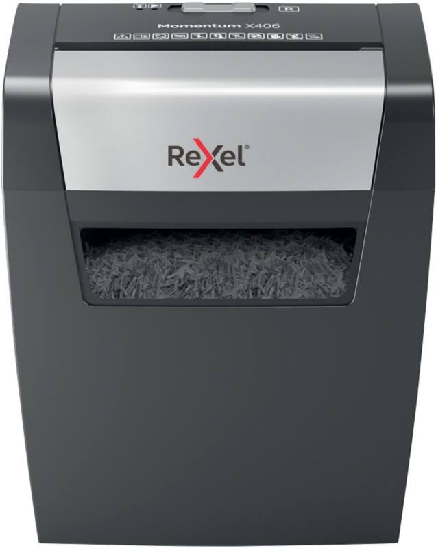 Rexel Momentum Shredder 7 Sheets 6 Sheets Cross Cut Security Level P-4 15 L X406