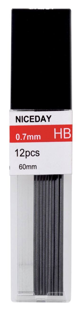 niceday 0.7mm HB Fineline Leads Pack of 12