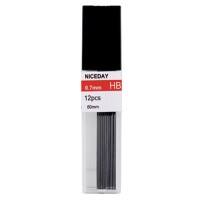 Niceday 0.7mm HB Fineline Leads Pack of 12