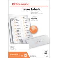 Office Depot Laser Labels Self Adhesive 99.1 x 33.8 mm White 1600 Labels