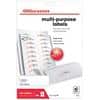 Office Depot Multifunction Labels Self Adhesive 99.1 x 33.9 mm White 40 Sheets of 16 Labels