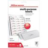 Office Depot Multifunction Labels Self Adhesive 63.5 x 38.1 mm White 40 Sheets of 21 Labels