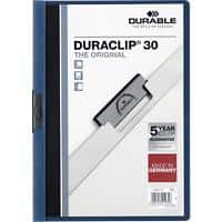 DURABLE Duraclip Clip Files A4 30 sheets 3 mm Blue