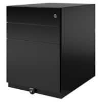 Bisley Pedestal with 3 Lockable Drawers Metal 420 x 565 x 565mm Black