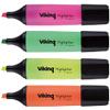 Viking HC1-5 Highlighter Assorted Broad Chisel 1-5 mm Pack of 4