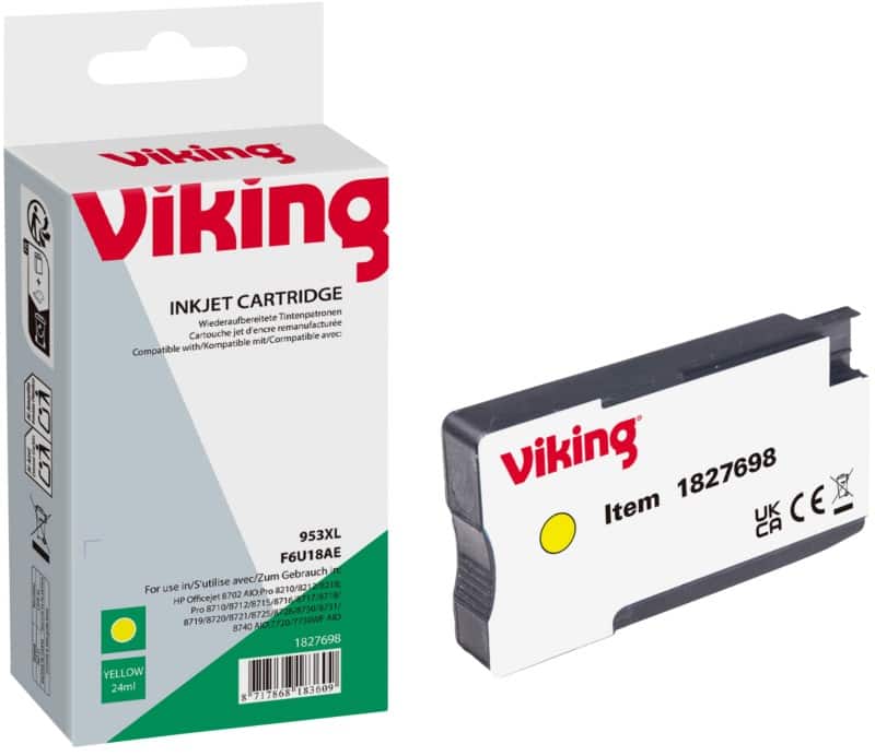 Viking 953XL Compatible HP Ink Cartridge F6U18AE Yellow