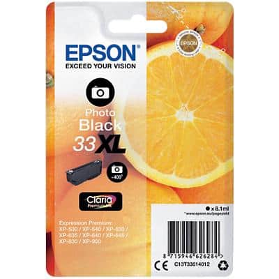 Epson 33XL Original Ink Cartridge C13T33614012 Photo Black