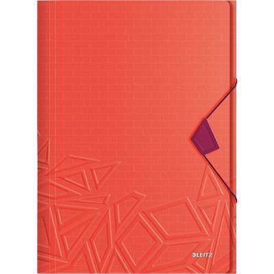 Leitz 3 Flap Folder Urban Chic A4 Red, Purple Polypropylene 8.2 x 31.2 x 31.8 cm