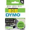 Dymo D1 S0720730 / 40918 Authentic Label Tape Self Adhesive Black Print on Yellow 9 mm x 7m