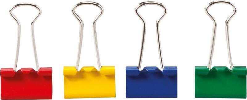 Viking Foldback Clips 19mm Assorted Pack of 50