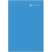 Foray Notebook Shades A5 Casebound Bright Blue Cardboard Cover Ruled 160 Pages