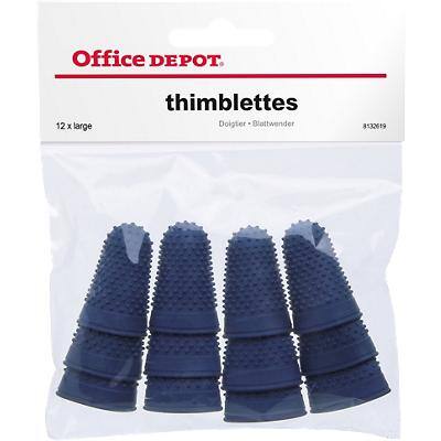Office Depot Finger Cones Blue 12 Pieces