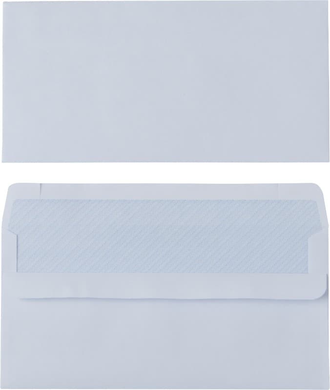 Viking Envelopes Plain DL 220 (W) x 110 (H) mm Self-adhesive Self Seal White 80 gsm Pack of 1000