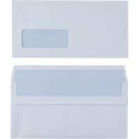 Office Depot DL Envelopes 220 x 110mm Self Seal Window 80gsm White Pack of 1000