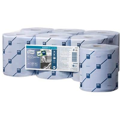Tork M4 Reflex Wiping Paper Roll Blue 2 Ply 6 Rolls of 429 Sheets