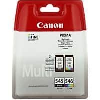 Canon PG-545/CL-546 Original Ink Cartridge Black, Cyan, Magenta, Yellow Pack of 2 Multipack